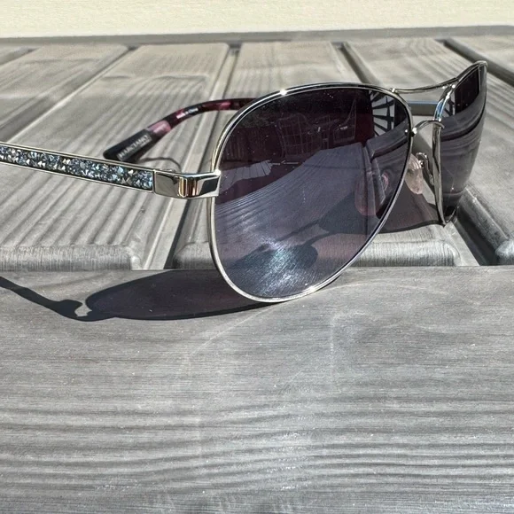 Guess by Merciano Crystal Accent Aviator Sunglasses - Picture 1 of 9